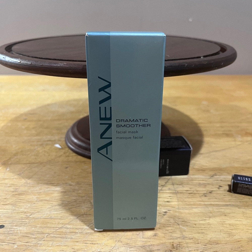Vtg 2001 Avon Anew Dramatic Smoother Facial Mask 2.5oz Glycolic Acid‎ Clay NIB